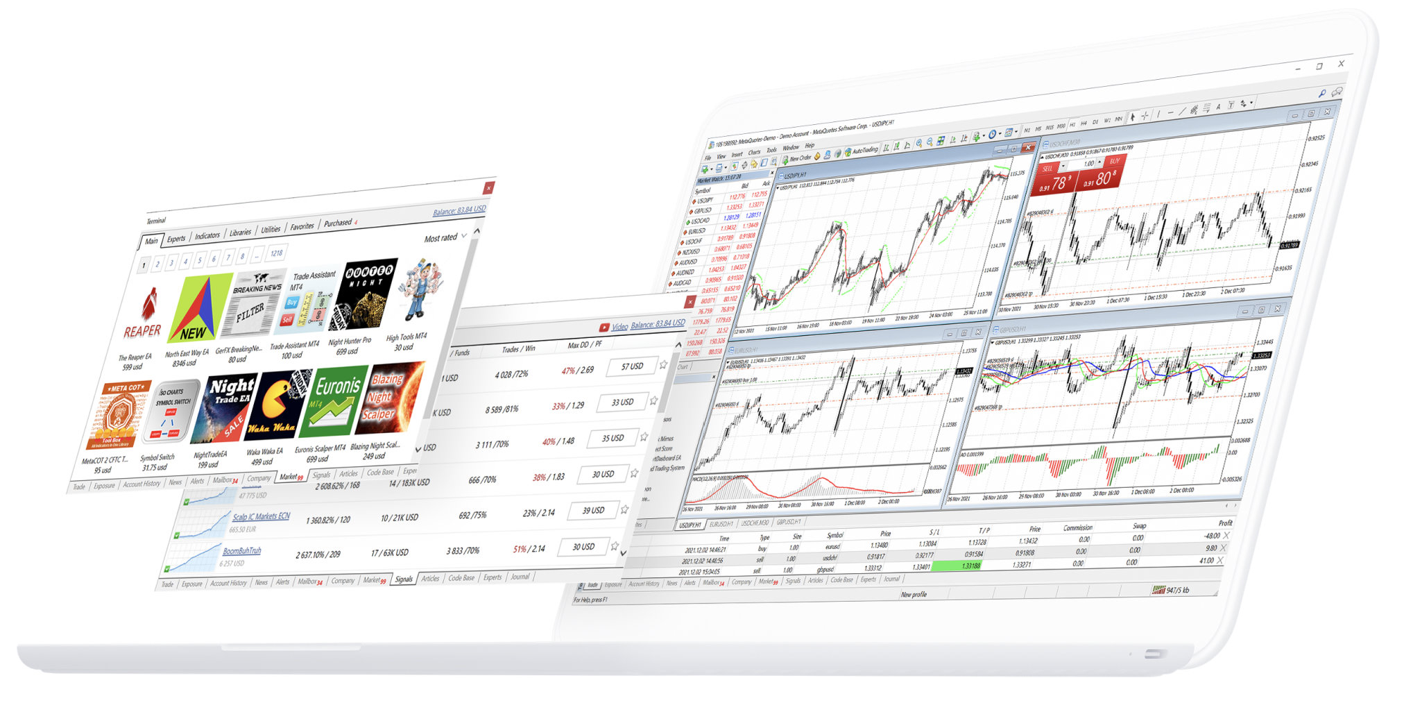 MetaTrader 4 desktop terminal preview